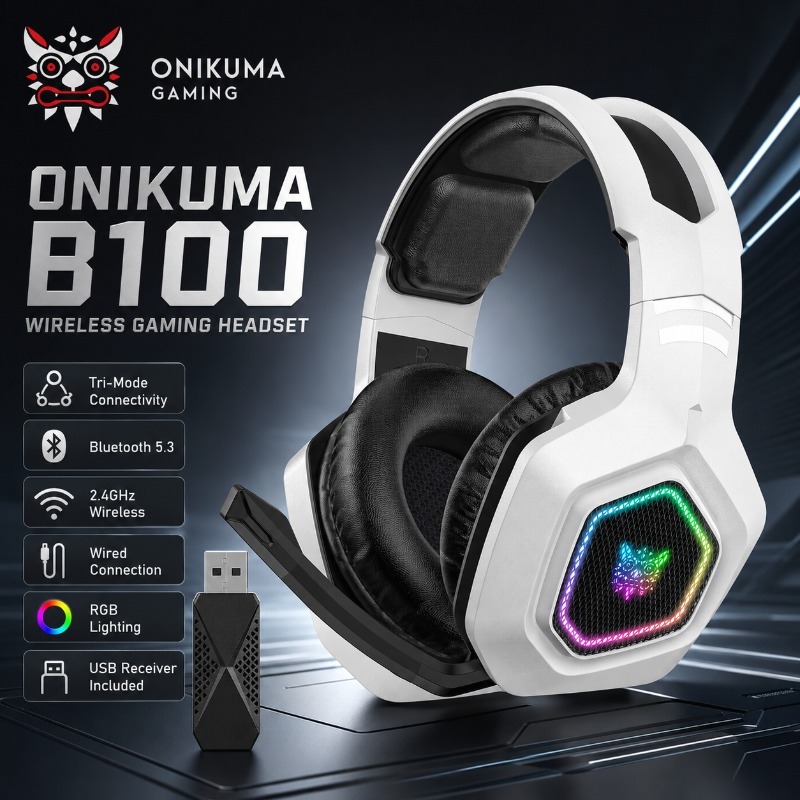 Gaming Console In Amazon - ONIKUMA B100 Kablosuz Oyun Kulaklığı Bluetooth