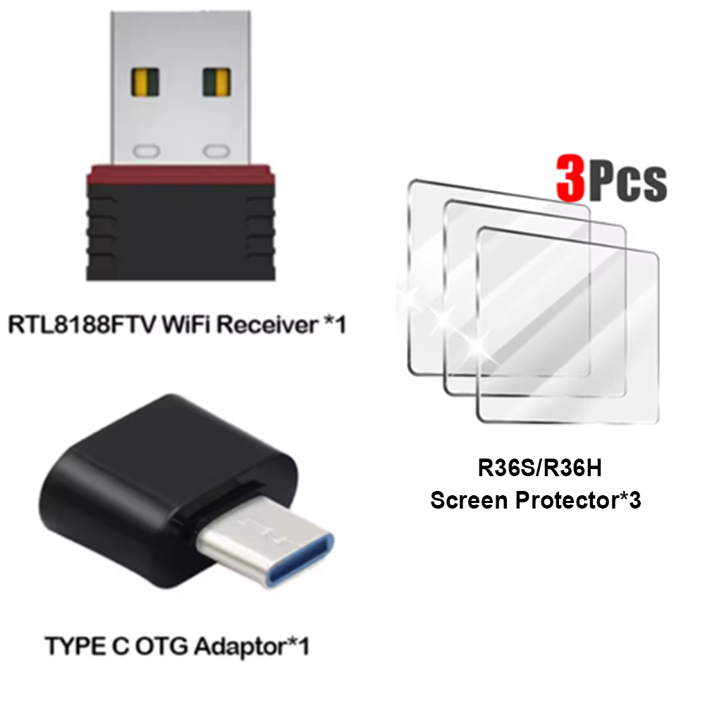 Gaming Console R36H - R36S (WiFi) RTL8188FTV USB Dongles ve