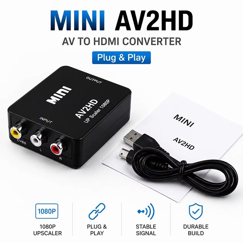 HDTV Dönüştürücü Kutusu RCA AV - Gaming Console Box incelemesi ve fiyatı